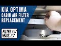 How to Replace Cabin Air Filter 2016 Kia Optima | AQ1260