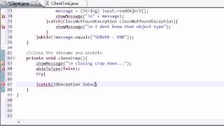 Intermediate Java Tutorial 55 Closing Down the Client Stuff YouTube
