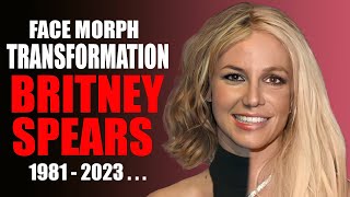 Britney Spears  - Transformation (Face Morph Evolution 1981 - 2023...) #britneyspears #facemorph