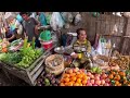 cambodia tour 2024 walking tour 4k cambodian street food @ fresh market scenes