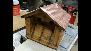 Installing a Copper Roof on a Birdhouse.