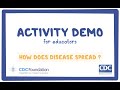 CDC NERD Academy Teacher Activity Demonstration: How does disease spread?