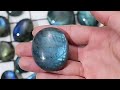 blue labradorite raw healing crystals — inner balance connection set