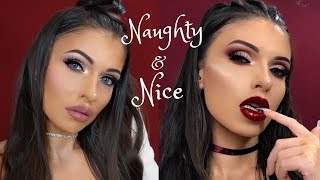 WORTH IT? KYLIE COSMETICS HOLIDAY COLLECTION NAUGHTY AND NICE TUTORIAL, REVIEW, SWATCHES, GIVEAWAY