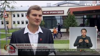 Nīcā atklāta sporta halle