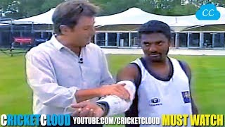 Legend Muttiah Muralitharan Bowling with STEEL ARM Brace - Proving his Action is LEGAL !!