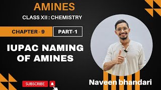 Amines 01 | Common and IUPAC naming of amine chemistry class 12th chapter 9