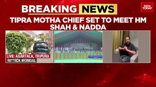 Moments After Tripura CM Took Oath, Tipra Motha Chief Set To Meet Shah \u0026 Nadda