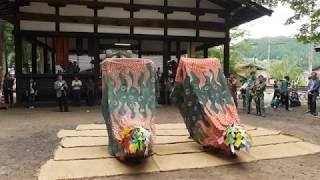 岐阜県 上広瀬 加茂神社 金蔵獅子 (獅子舞) 2018.9.16【4K】県指定重要無形文化財