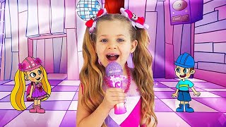 Diana and Love Diana Dress Up new game for kids | Diana and Roma play the most popular Challenges #2