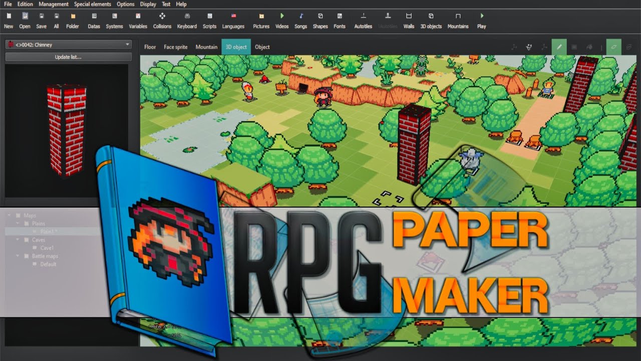 RPG PAPER MAKER Game Engine Hands-On - YouTube