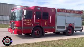 Detroit Fire Department Squad 3 Responding Priority 2 then got disregarded