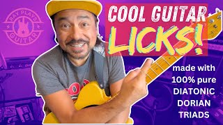 Cool Guitar Solo Licks Using Diatonic Triads | Guitar Lesson | Tutorial