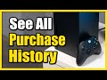 How to See All Purchase History & Payment on Xbox Series X|S (Fast Tutorial)