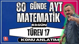 🟥 TÜREV 17 ✅  Türevin Geometrik Yorumu | 80 Günde AYT Matematik | AYT Matematik Kampı