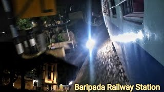 Baripada railway station train arriving Bhubaneswar Bangriposi Intercity Express railway museum side