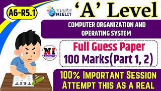 System Organization and Operating System || NIELIT 'A' Level A6-R5 Jan 2022 Question Paper