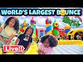 WORLD'S LARGEST BOUNCE HOUSE WITH GOKEEKEEGO moochie play together bouncey