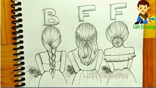 best friend drawings (BFF) by Lofi drawing