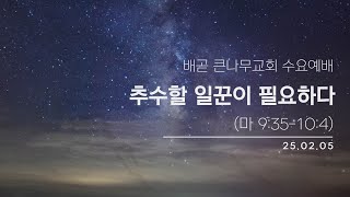 25.02.05 | 수요예배 | 추수할 일꾼이 필요하다 [이경원 목사] (마 9:35-10:4)