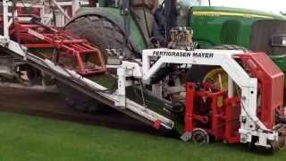 Trebro turf harvester, Fertigrasen - Mayer