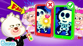 Bearee Plays Giant X-Ray to Find Fake Bride Steal Diamond Ring | Funny Cartoon | Bearee Kids Show