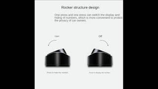 汽车临时停车牌 数字号码牌按压隐藏式移车卡挪车 停车牌汽车摆件