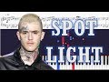 Marshmello x Lil Peep - Spotlight - Piano Tutorial w/ Sheets