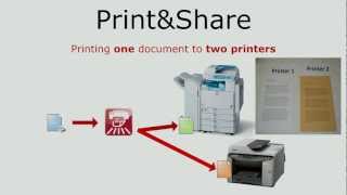 Print\u0026Share - Printing one document to two printers