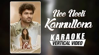 Nee Neeli Kannullona - Karaoke | Dear Comrade Telugu | Vijay Deverakonda | Rashmika | Bharat Kamma