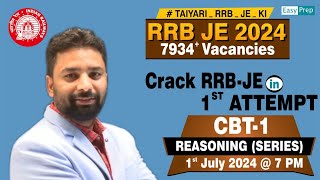 General Intelligence and Reasoning | Series | Lect-6 | RRB JE | Kanhaiya Thakur Sir