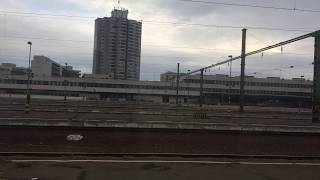 Train IC 78 between Mezötur and Szolnok - the bridge over Tisza river