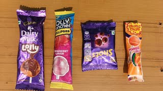 Satisfying Video Asmr Shots Chocolate Mango Lollipop Dairy Milk Lolly Unboxing Asmr Video