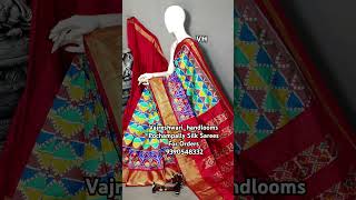 Latest Pochampally Designer Silk Sarees #ikkat #saree #trending #handloom #subscribe #explore #song