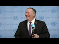 secretary pompeo delivers remarks to the press at the united nations