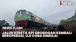 Rel Rusak Akibat Banjir di Grobogan Selesai Diperbaiki, Kereta Uji Coba Mulai Melintas | News Flash