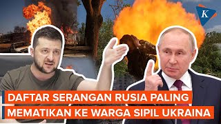 Sederet Serangan Paling Mematikan Rusia ke Warga Sipil Ukraina