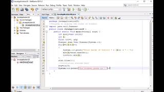 Program to display the grade of student java