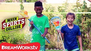 Water Balloon Lacrosse Minton | WHEN SPORTS COLLIDE