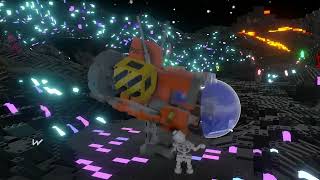 Lego Worlds: Putting 100th Gold Brick in Spaceship