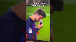 El adiós de Pique al Camp Nou😔