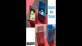 DIY-Paper Box || How to make a Cute Box with Paper || Box for small things || Origami Box #shorts