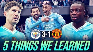 FODEN IS THE MAIN MAN NOW | 5 THINGS WE LEARNED | MAN CITY 3-1 MAN UNITED
