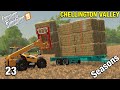 LOADING BALES IN THE RAIN  Chellington Valley Timelapse - FS19 Ep 23