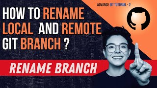 How to rename git branch | git tutorial