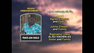 Francis Jean Charles ~ Long Obituary-