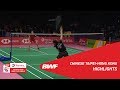 TOTAL BWF Thomas & Uber Cup Finals 2018 | Chinese Taipei vs Hong Kong Group B | Highlights