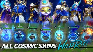 All Cosmic Skins Wild Rift ( Ashe, Master Yi, Xayah, Rakan, Xin Zhao, lulu) Skins Comparison