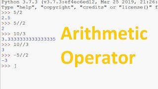 Basic Operators in Python - Arithmetic Operator | Python Tutorials