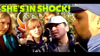 She's Shocked! Hashim & Mansur Vs Christian Girl | Speakers Corner | Old Is Gold |  Hyde Park